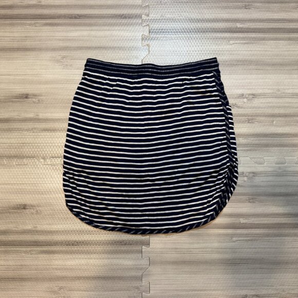 NWOT Gap Women's Blue Stripe Tie Waist Mini Skirt - Picture 3 of 3